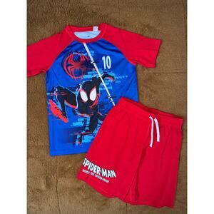 Marvel Spider-Man Boys Outfit Set (Size 8/10) – Shirt & Shorts H&M